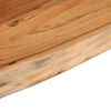 vidaXL Wandschap rechthoekig natuurlijke rand 70x30x2,5 cm acaciahout