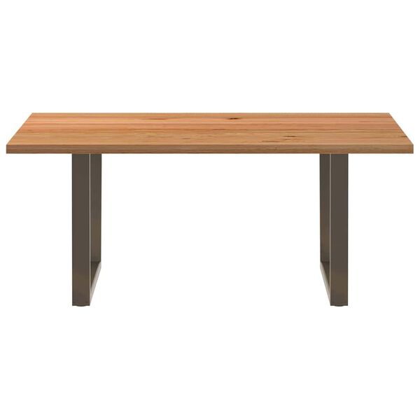 vidaXL Eettafel rechthoekig 180x120x74 cm massief eikenhout