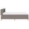 vidaXL Boxspringbed met matras met hoofdeinde Taupe 160 x 200 cm Stof