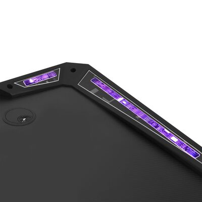vidaXL Gamingbureau met Y-vormige poten LED 110x60x75 cm zwart