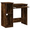 vidaXL Bureau met schappen 84x40x78 cm bewerkt hout gerookt eiken