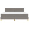 vidaXL Boxspringbed met matras met matras Taupe 180 x 200 cm Stof