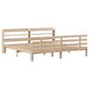 vidaXL Bedframe met hoofdbord massief grenenhout 200x200 cm