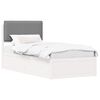 vidaXL Bedframe met Gevoerd Hoofdgedeelte Lichtgrijs 80 x 200 cm
