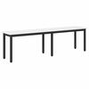 vidaXL Bank Wit 160 x 35 x 45 cm Massief grenenhout