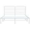 vidaXL Bedframe met hoofdbord metaal wit 120x190 cm
