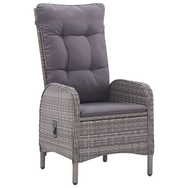 vidaXL 3-delige Tuinset grijs