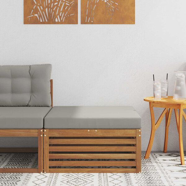 vidaXL Buiten Voetenbank Massief Acaciahout Naturel