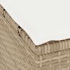 vidaXL Tuin Eetset Beige Poly riet