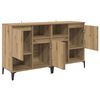 vidaXL Dressoirs 2 pcs Artisan Eiken 60 x 35 x 70 cm Bewerkt hout