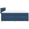 vidaXL Boxspring met matras stof blauw 180x200 cm