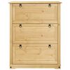 vidaXL Schoenenkast Corona 99x32x124,5 cm massief grenenhout