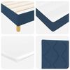 vidaXL Boxspringbed met matras met hoofdeinde Blauw 80 x 200 cm Stof