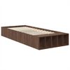 vidaXL Bedframe met plank Bruin Eiken 100 x 200 cm Bewerkt hout
