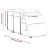 vidaXL Camperhoezen 610x235x275 cm vliesvlies grijs