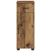 vidaXL Badkamer Kast Oud Hout 30 x 35 x 80 cm Bewerkt hout & Metaal