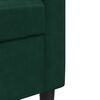 vidaXL Tweezitsbank 120 cm fluweel donkergroen