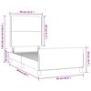 vidaXL Bedframe zonder matras 90x200 cm stof zwart