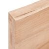 vidaXL Wandschap 100x10x6 cm behandeld massief eikenhout lichtbruin