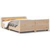 vidaXL Bedframe zonder matras massief grenenhout 120x190 cm
