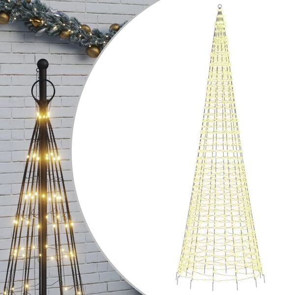 vidaXL LED-kerstboom 1534 LEDs warm wit 500 cm