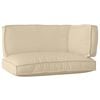 vidaXL Pallet Kussen Set 3 pcs Beige Oxford Stof