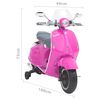 vidaXL Kindermotor elektrisch Vespa GTS300 roze