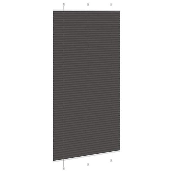 vidaXL Pliss&eacute; rolgordijn 110x200cm stofbreedte 109,4cm polyester zwart