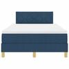 vidaXL Boxspringbed met matras met hoofdeinde Blauw 120 x 200 cm Stof