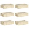 vidaXL Opbergdoos met transparant bovenraam 6 st Nonwoven stof 50,4 L
