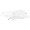 vidaXL Tuinkas met stalen frame 60 m&sup2; 12x5x2,3 m wit