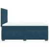 vidaXL Boxspring met matras fluweel blauw 140x200 cm