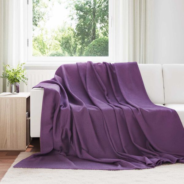 vidaXL Kleden 6 pcs Paars 270 x 240 cm Fleece