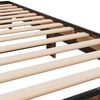 vidaXL Bedframe bewerkt hout en metaal gerookt eikenkleurig 90x190 cm