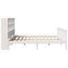 vidaXL Bed met boekenkast zonder matras grenenhout wit 180x200 cm