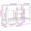 vidaXL Bunk Bed voor Kinderen met matras Wit 75 x 190 cm Bewerkt hout