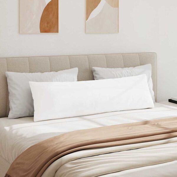 vidaXL Sofa Kussens 2 stuks Wit 145 x 40 cm Stof