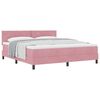 vidaXL Boxspringbed met hoofdeinde Roze 180 x 200 cm Fluweel