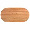 vidaXL Eettafel 180x90x74 cm ovaal massief eikenhout lichtbruin