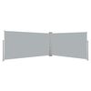 vidaXL Windscherm uittrekbaar 160x600 cm grijs