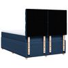 vidaXL Boxspring met matras stof blauw 140x190 cm