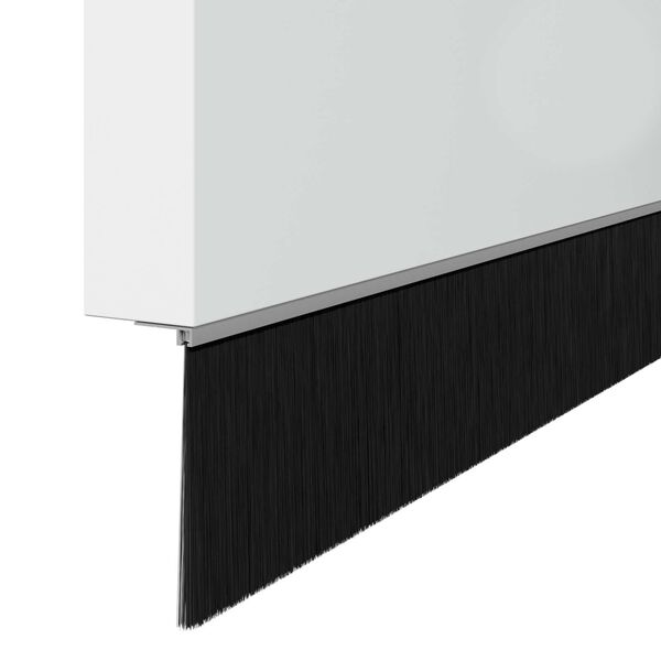 vidaXL Schroefbare Deurborstelafsluitingen 2 pcs Zilver 100 cm