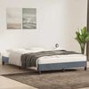 vidaXL Bedframe zonder matras 160x210 cm fluweel donkergrijs
