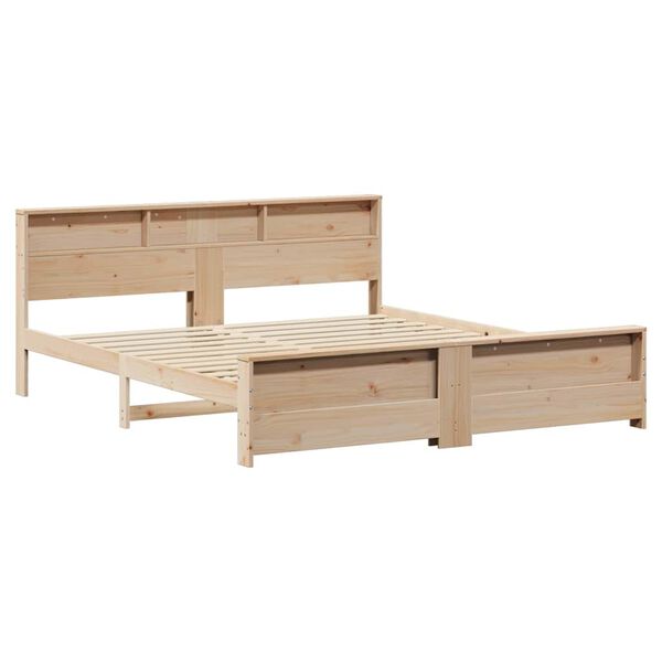 vidaXL Bedframe met hoofdeinde Bruin 180 x 200 cm Bewerkt hout