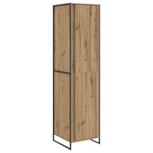 vidaXL Warderobe met opslag 2 pcs Ambachtelijk eiken 50 x 50 x 200 cm