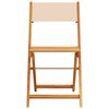 vidaXL Tuinstoelen 8 st inklapbaar stof en massief hout beige