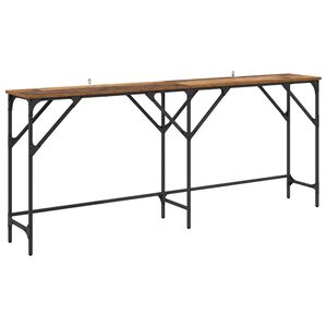 vidaXL Wandtafel Oud Hout 180 x 30 x 75 cm Bewerkt hout