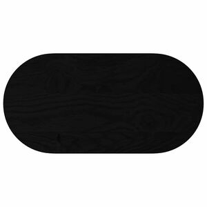 vidaXL Tafelblad 80x40x2 cm ovaal massief eikenhout donkerbruin