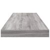 vidaXL Wandschappen 4 st 80x10x1,5 cm bewerkt hout grijs sonoma eiken