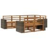 vidaXL Hoekbank Set 7 pcs Naturel